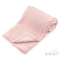 FBP122-RO: Rose Gold Chenille Cellular Wrap
